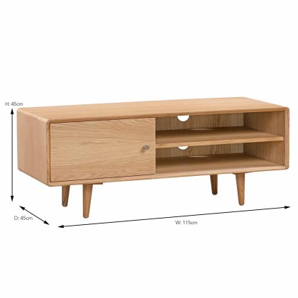 Jenson TV Unit Light Oak (Multiple Sizes)