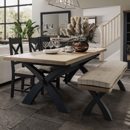Hayley Wide 2 Door & 3 Drawer Sideboard Midnight Blue