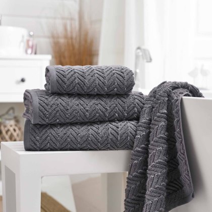 Andorra Towel Charcoal (Multiple Sizes)