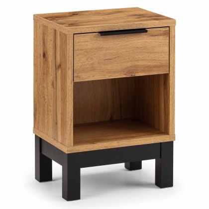 Bali 1 Drawer Bedside Locker Oak Bali 1 Drawer Bedside Locker Oak