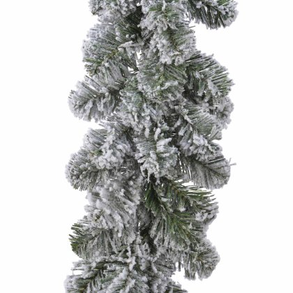 Snowy Imperial Garland Green & White 9ft/270cm Snowy Imperial Garland Green & White 9ft/270cm