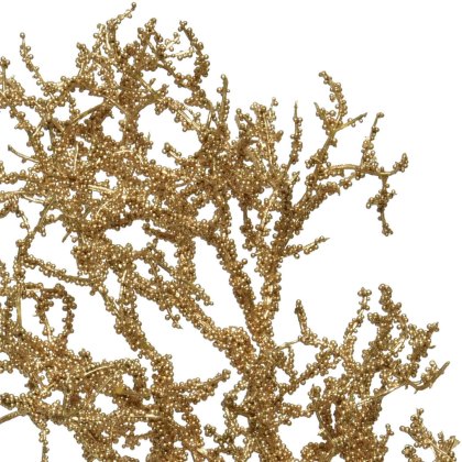 Decorative Branch With Small Berries Gold