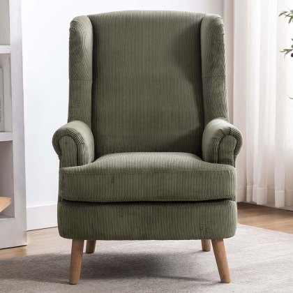 Granada Armchair Fabric Army Green
