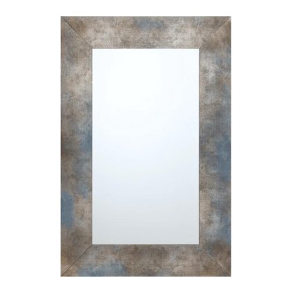 Zuri Mirror Rectangular Brown & Blue Zuri Mirror Rectangular Brown & Blue