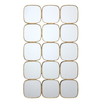 Nyla Mirror Rectangular Gold Nyla Mirror Rectangular Gold