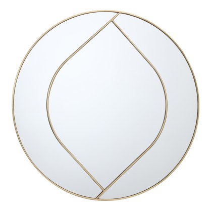 Bianca Mirror Round Gold Bianca Mirror Round Gold