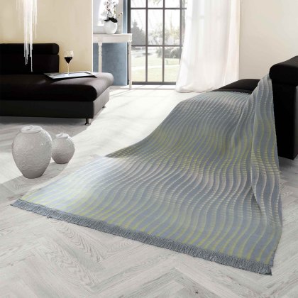 Curves Marine Throw 140cm x 180cm Multicoloured