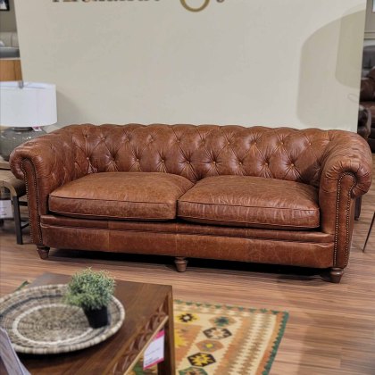 Abraham Junior 3.5 Seater Sofa Satchel Leather Pepper Abraham Junior 3.5 Seater Sofa Satchel Leather Pepper