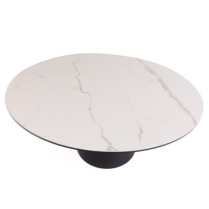 Giotto 6-8 Person Round Dining Table White