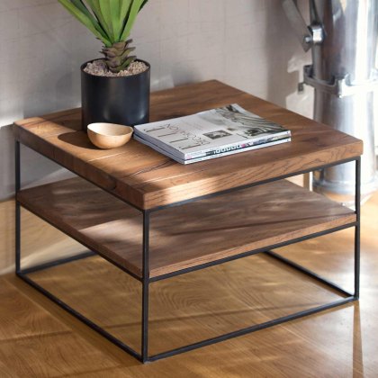 Neo Square Side/Lamp Table Oak