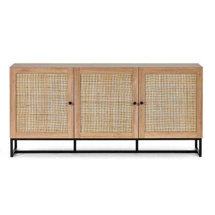 Calia 3 Door Sideboard Oak Calia 3 Door Sideboard Oak
