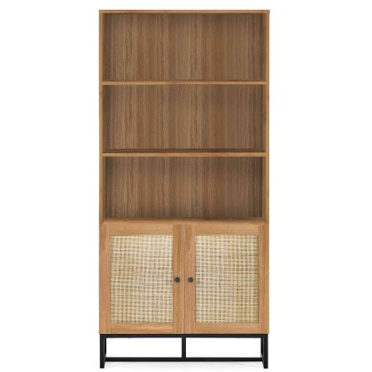 Calia Bookcase With 2 Doors Oak Calia Bookcase With 2 Doors Oak