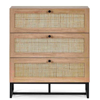 Calia 3 Drawer Chest of Drawers Oak Calia 3 Drawer Chest of Drawers Oak