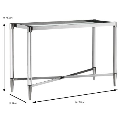 Marissa Console Table Silver