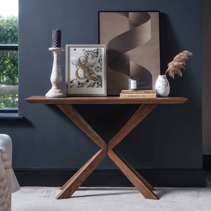 Hudson Console Table Natural Oak