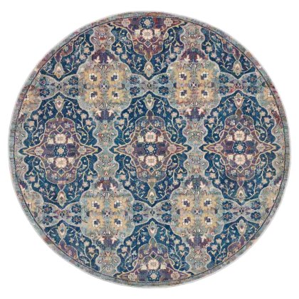 Ankara Global 16 Rug Navy & Multicoloured (Multiple Sizes)