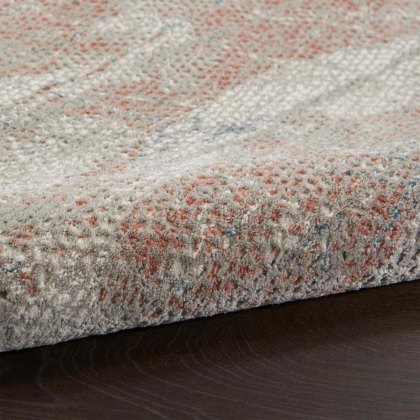 Rustic Textures 15 Rug Light Grey & Rust (Multiple Sizes)