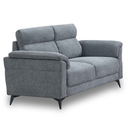 Bono 2 Seater Sofa Fabric Light Grey/Light Blue Bono 2 Seater Sofa Fabric Light Grey/Light Blue