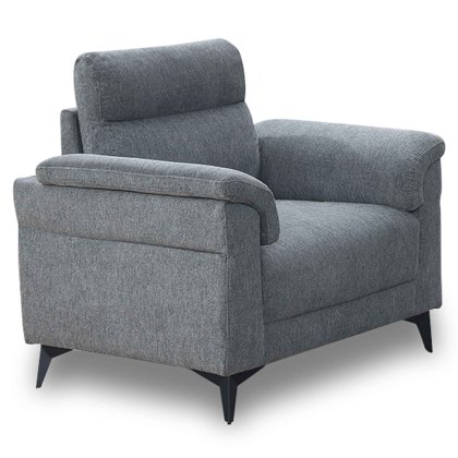 Bono Armchair Fabric Light Grey/Light Blue Bono Armchair Fabric Light Grey/Light Blue