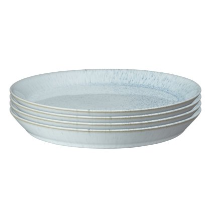 Kiln Blue 4 Piece Medium Plate Set Kiln Blue 4 Piece Medium Plate Set