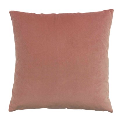 Palm Grove Velvet Jacquard Cushion 50cm x 50cm Navy & Blush