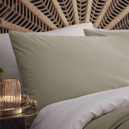 Tate Duvet Reversible Cover Set Linen (Multiple Sizes)