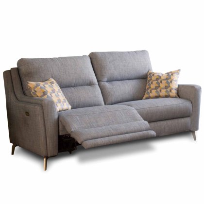 Portland Electric Reclining 2 Seater Sofa With USB Port Fabric A