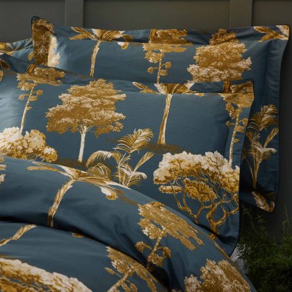 Arboretum World Trees Double Duvet Cover Set Blue