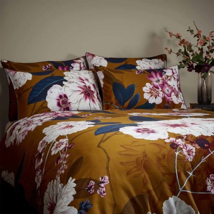 Kyoto Floral Double Reversible Duvet Cover Set Multicoloured