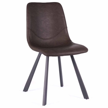 Bari Vintage Dining Chair Faux Leather Taupe Bari Vintage Dining Chair Faux Leather Taupe