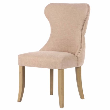 Guia Button Back Dining Chair Fabric (Multiple Colours)