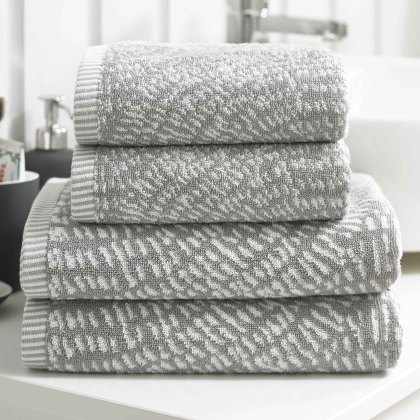 Cannes Towel Silver (Multiple Sizes)