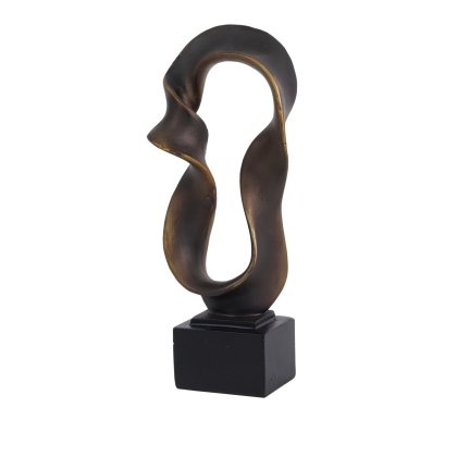 Abstract Small Decorative Sculpture 1 Brown Abstract Small Decorative Sculpture 1 Brown