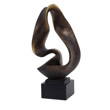 Abstract Large Decorative Sculpture 2 Brown Abstract Large Decorative Sculpture 2 Brown