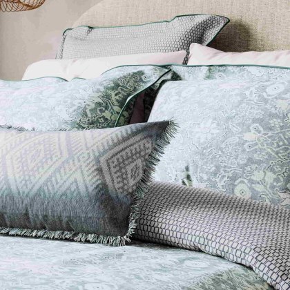Saja Reversible Duvet Cover Duck Egg (Multiple Sizes)