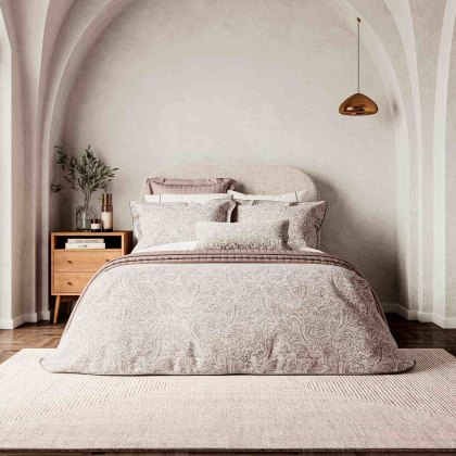 Avita Oxford Pillowcase Tuberose & Silver