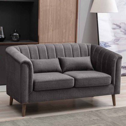 Alena 2 Seater Sofa Fabric Graphite Alena 2 Seater Sofa Fabric Graphite