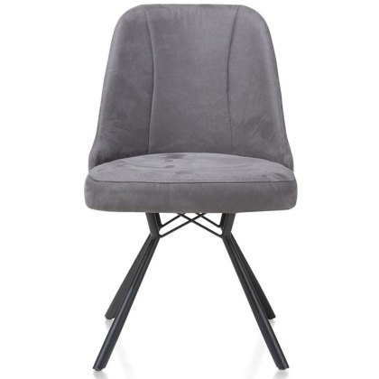 Eefje Dining Chair Suede Look Light Anthracite Eefje Dining Chair Suede Look Light Anthracite