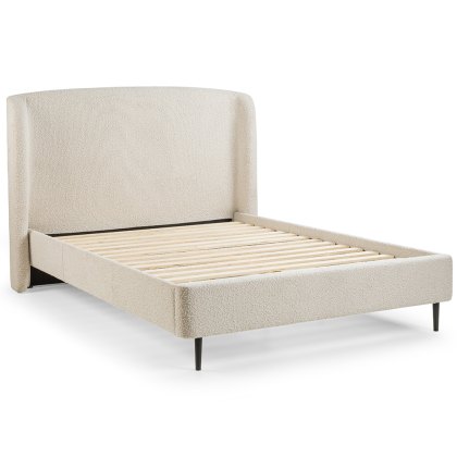 Eden Bedstead Fabric Boucle Ivory (Multiple Sizes)