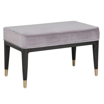 Darcy Bedroom Stool With Fabric Seat Pad Ebony Ecru Darcy Bedroom Stool With Fabric Seat Pad Ebony Ecru
