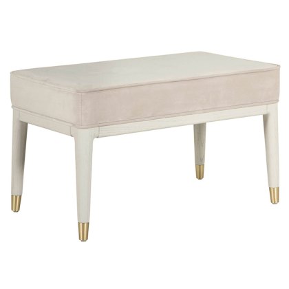 Darcy Bedroom Stool With Fabric Seat Pad Stone Darcy Bedroom Stool With Fabric Seat Pad Stone