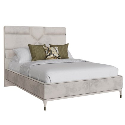 Darcy Bedstead With Fabric Headboard (Multiple Sizes & Colours)