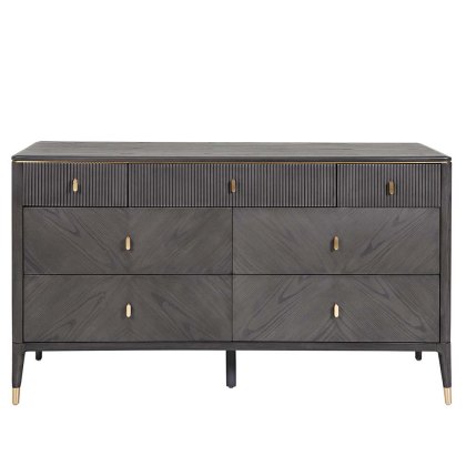 Darcy 4 + 3 Drawer Chest Of Drawers Ebony Ecru Darcy 4 + 3 Drawer Chest Of Drawers Ebony Ecru