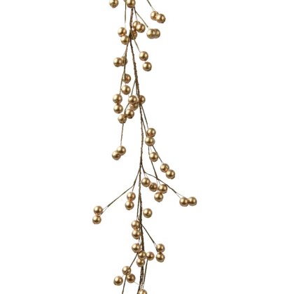 Presentation Garland With Berries Gold 4.3ft/130cm Presentation Garland With Berries Gold 4.3ft/130cm