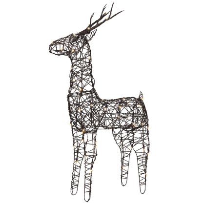 LED Wicker Reindeer Brown 85cm