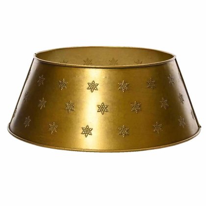 Iron Tree Ring With Snowflakes Antique Gold (Multiple Sizes) Iron Tree Ring With Snowflakes Antique Gold (Multiple Sizes)