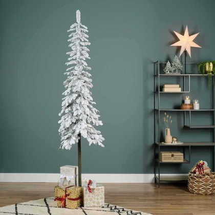 7ft/210cm Snowy Alpine Fir Christmas Tree