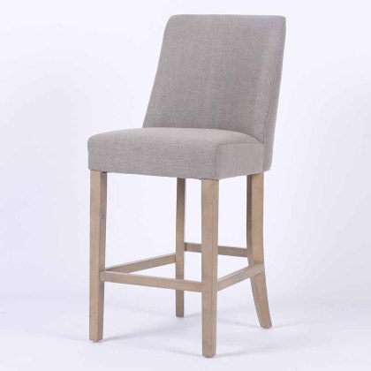 Rose Low Bar Stool Fabric Beige Rose Low Bar Stool Fabric Beige