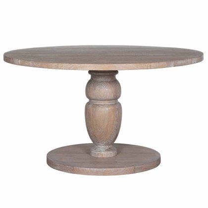 Belle 4-6 Person Round Dining Table Antique Oak Belle 4-6 Person Round Dining Table Antique Oak