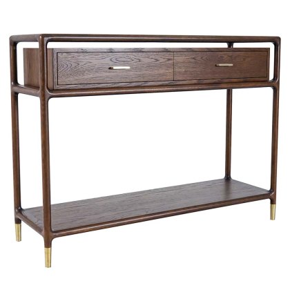 Lily 2 Drawer Console Table Walnut Lily 2 Drawer Console Table Walnut